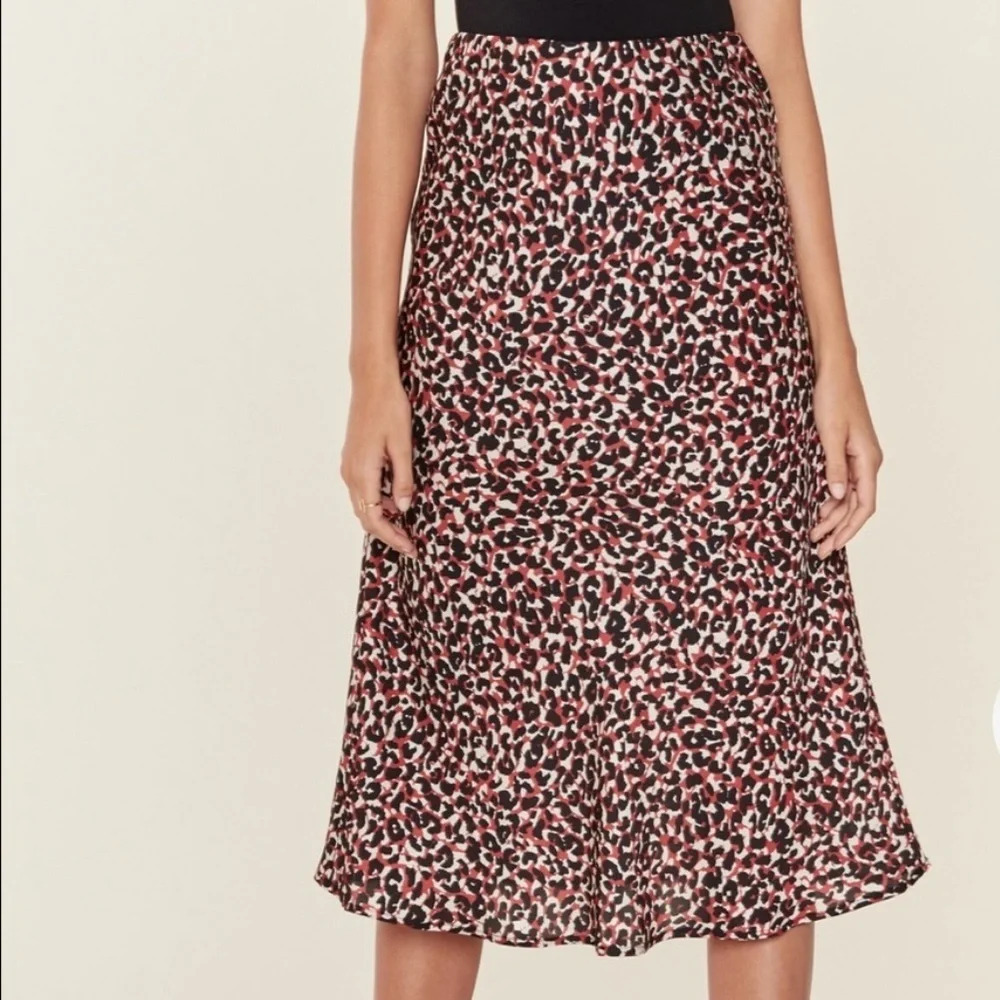 Sanctuary Everyday‎ Midi Skirt Women’s XS Leopard Animal Print Fall Teacher